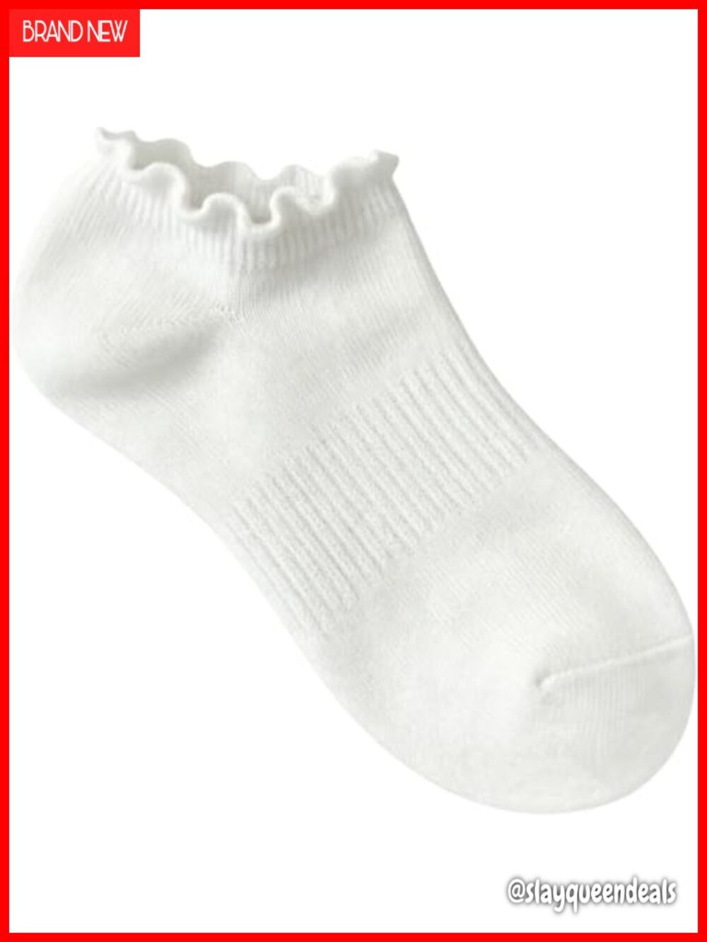 Womens Ruffle No Show Socks Cotton Frilly Ankle Low Cut 6 Pairs